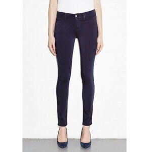 MiH Denim Super Skinny Sateen Jeans Womens 24 Blue Mid Rise Stretch Slim Pant